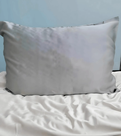 19Momme 100% Silke Pudebetræk - Kuvert lukning - Sølv