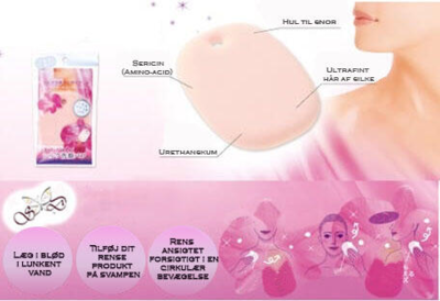 Silke ansigts vaske puff