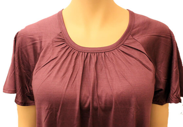 Silke Jersey Natkjole, 100% silke - Lilla