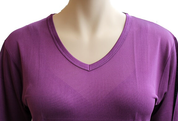 Silke jersey natkjole, 100% silke