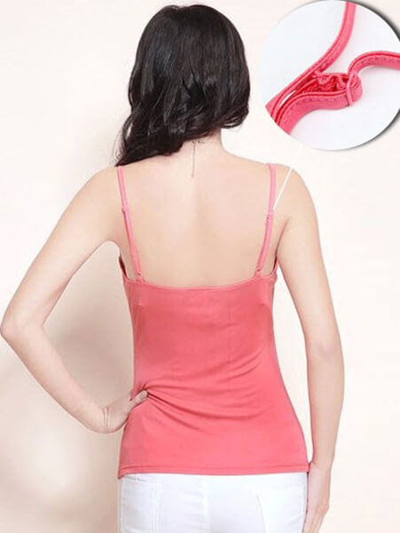 Silke camisole pink 100% silke