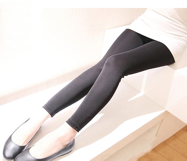 Silke leggings sorte, 100% silke