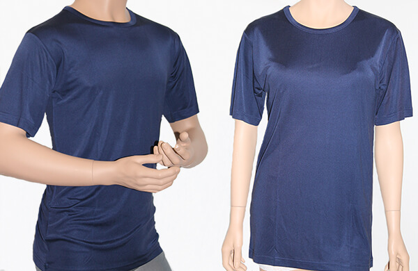 Silke tshirt 160gsm, unisex blå