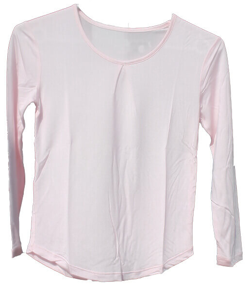 Silke tshirt lange ærmer pige 100% silke