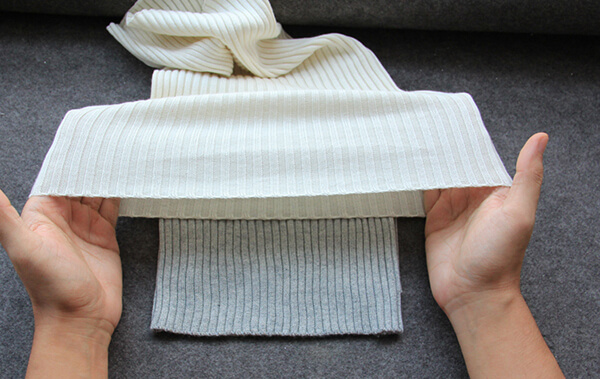 Silke-cashmere halsvarmer, halsedisse white