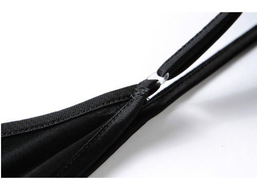 Sort Lang underkjole silke, 100% silke jersey