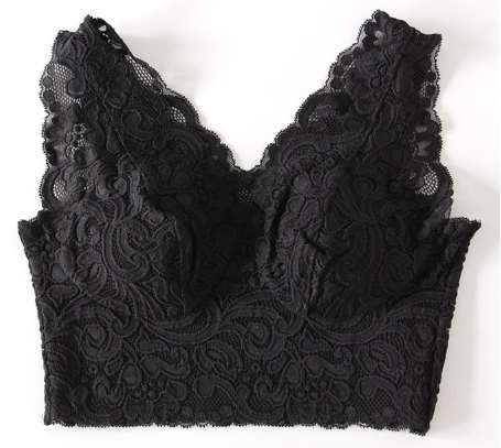 100% silke blonde BH top sort