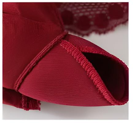 100% silke blonde BH top Vinrød