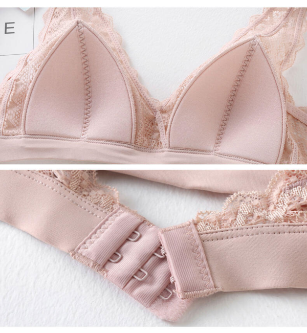 Blonde-bh Mulberry Silk Bralettes med justerbar strop