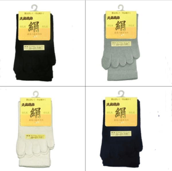 Silke Fivefingertåsokker