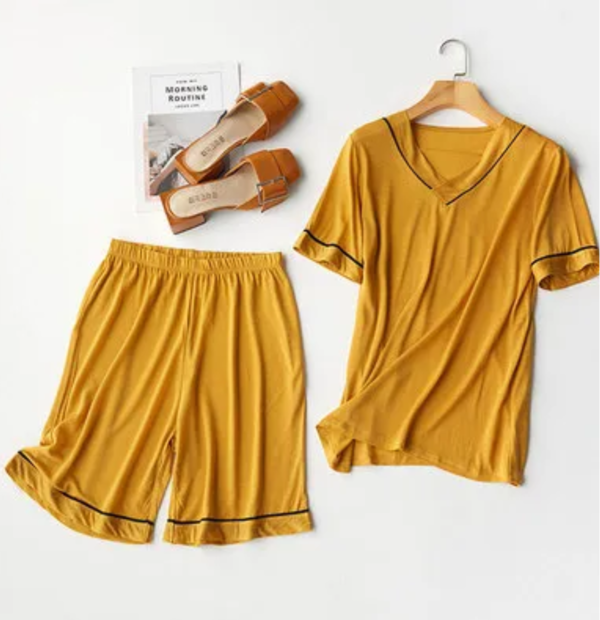 10% silke - 90% lycell jersey  pyjamas Ginger