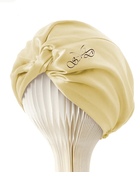 100% Silke Turban sovehue Champagne