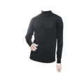 Silke turtleneck unisex 100% silke - sort