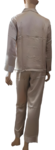 silke pyjamas 100% mulberry silke, Beige, 19momme