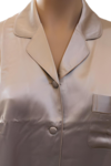silke pyjamas 100% mulberry silke, Beige, 19momme