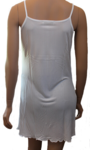 Silke underkjole strikket, 100% silke jersey, farve hvid str. S-M-L-XL