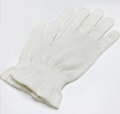Silke Handske løs strikket 100% silke elfenben