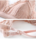Blonde-bh Mulberry Silk Bralettes med justerbar strop