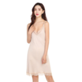 Silke jersey chemise 100% silke, farve skin