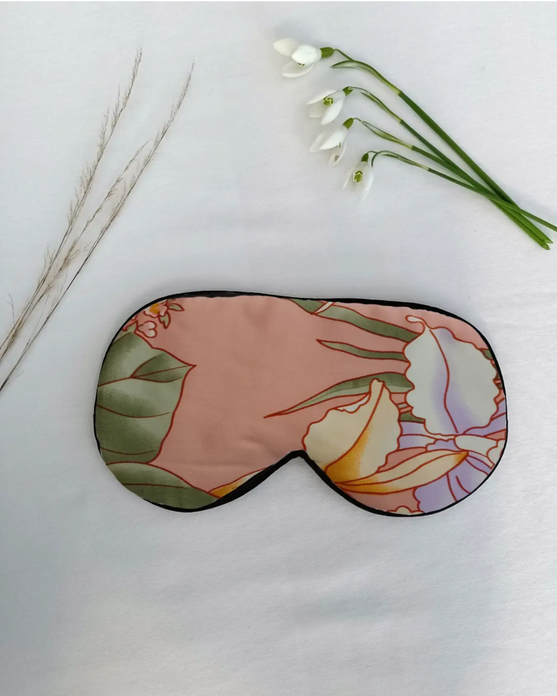 Silke Sovemaske Blomster-2 Justerbar